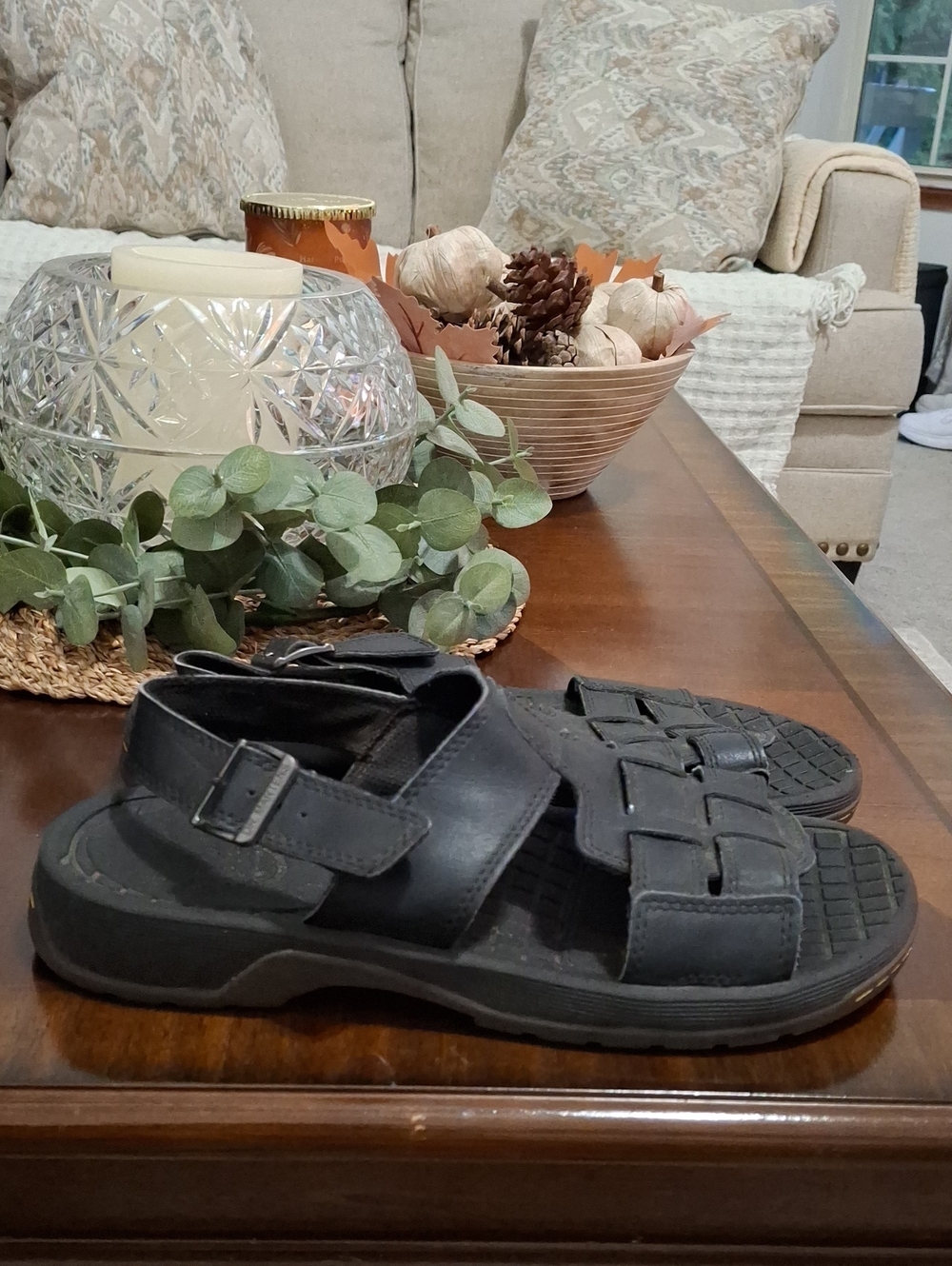 Dr. Marten's Vintage Black Casual Fisherman Sandals Men's Size 11 Outdoor